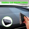 Car Applicator, Applicator Pad - Triangle Tire Shine Applicator, Car Wash Sponge, Portable Car Cleaning Pad Sponge