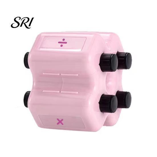 Interactive Math Stamp 4 in 1 Roller Set Addition Subtraction Multiplication Division Learning Aid for Kids Practice Tool Randomized Digital Teaching
