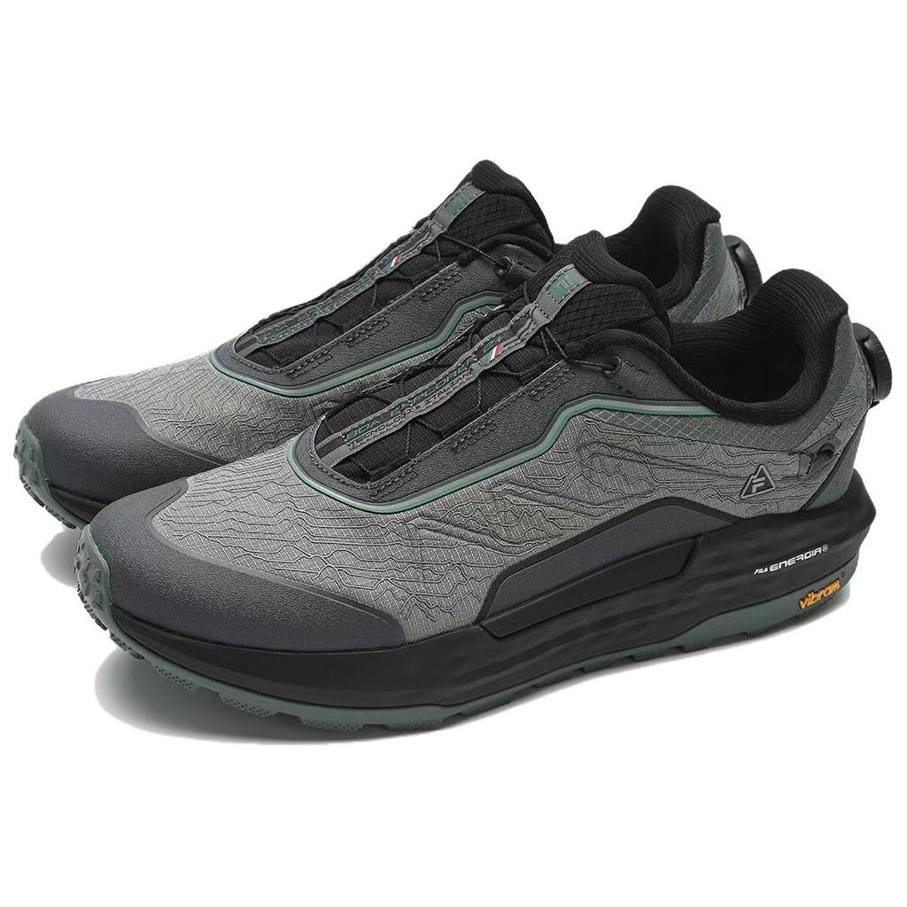 FILA Boa Explorer 2 Minimalist Versatile Rebound Low-Top Trail Running Shoes Men sneaker Gray Green A12M441211FAA