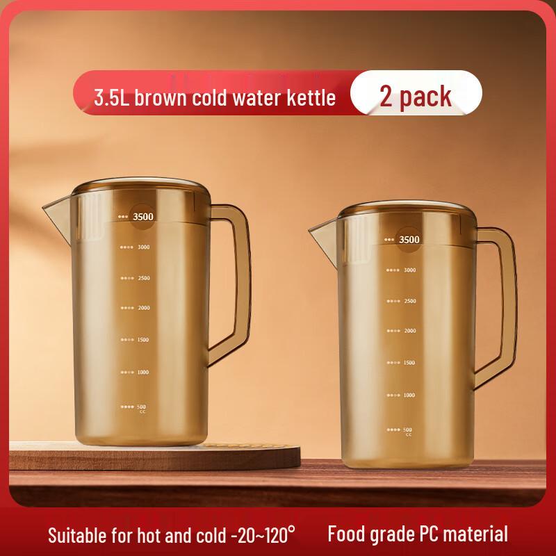

Shixun 3.5L Heat Resistant Plastic Tea Pitcher Set, 2-Pack