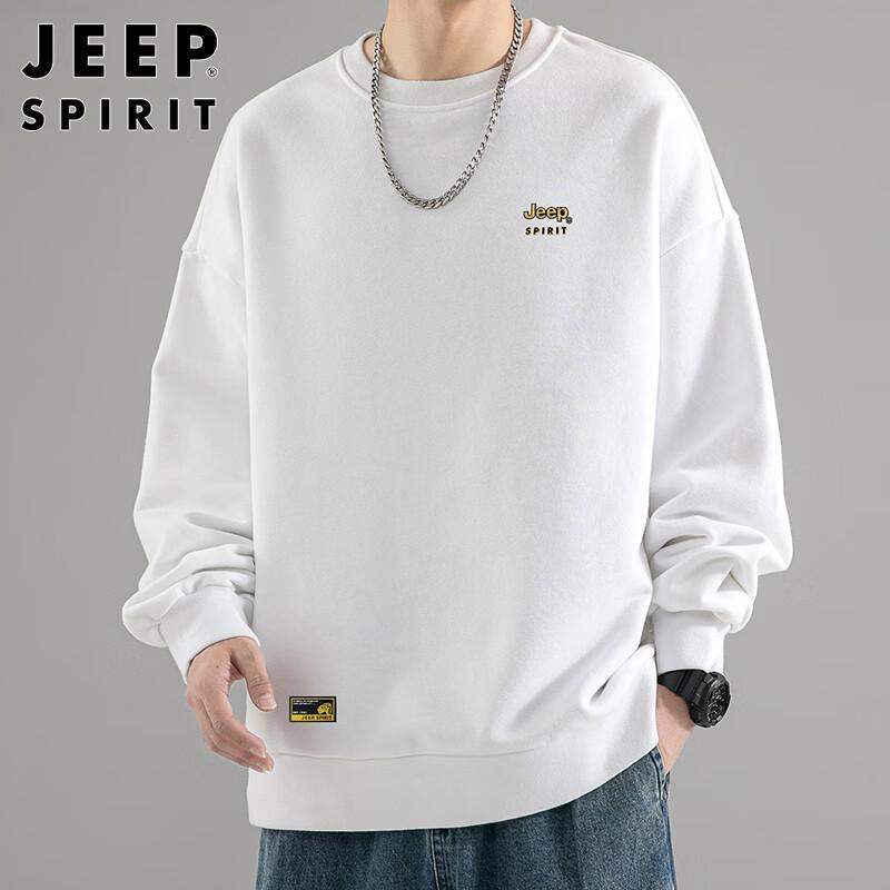 JEEP SPIRIT Men s Loose Fit Printed Long Sleeve Sweatshirt 3XL