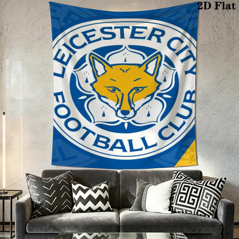 leicester city football club Wall Tapestry Aesthetic Wall Hanging Printed Fabric Blanket Decorative Tapestries for Bedroom Living Room Home Decor
