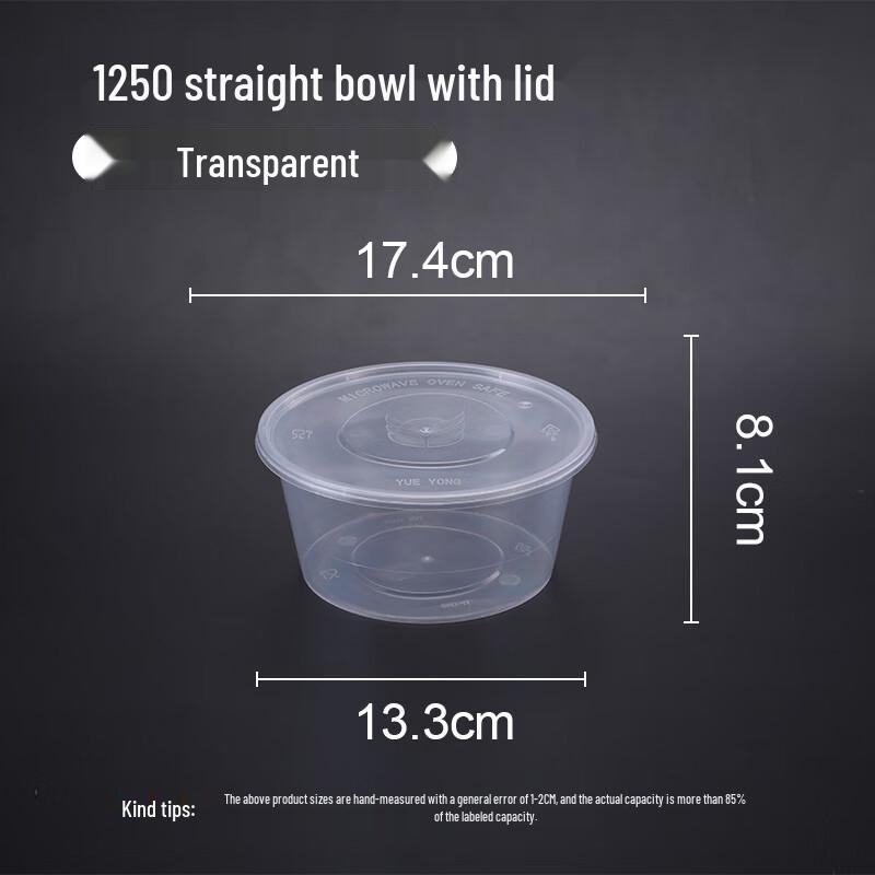 Leak-Proof Disposable Round Plastic Food Container