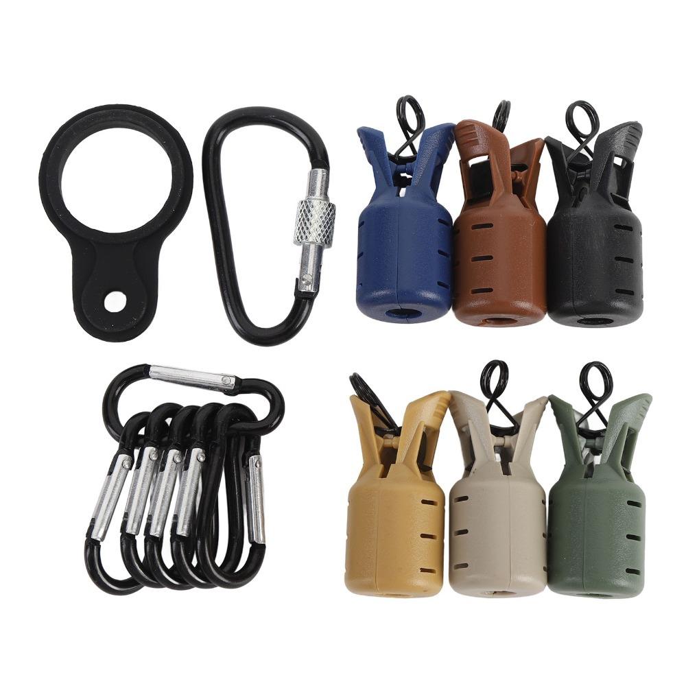 6PCS with Carabiner Squid Jig Hook Protector Easy Clip Squid Jig Bait Protector  River Fishing