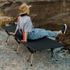 Outdoor Ultralight Portable Folding Sleeping Bed Office Siesta Noon Break Bed Aluminum Alloy Rod