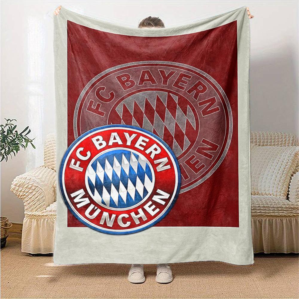 Golden Bayern Munich Emblem Blanket Comfortable Perfect for Chair Office Chair Office for All Occasions Stylish Decor Birthday Christmas Gift Blanket