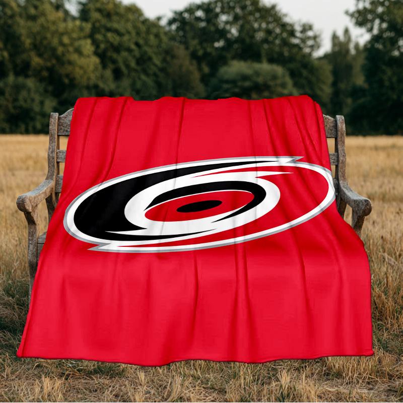 Hurricanes Team Spirit Blanket Flannel Throw for Sofa, Indoor, Camping, Living Room, Office, Chair, And Bed Soft Birthday Gift