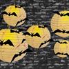 Finish Product Halloween Paper Lantern Foldable Black Bat Handheld Lantern  Haunted House
