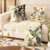 Vintage Floral Cushion Cover Soft Plush Throw Pillow Cover  DoubleSided Decorative Cushion Case  Sofa Bedroom Home Decor