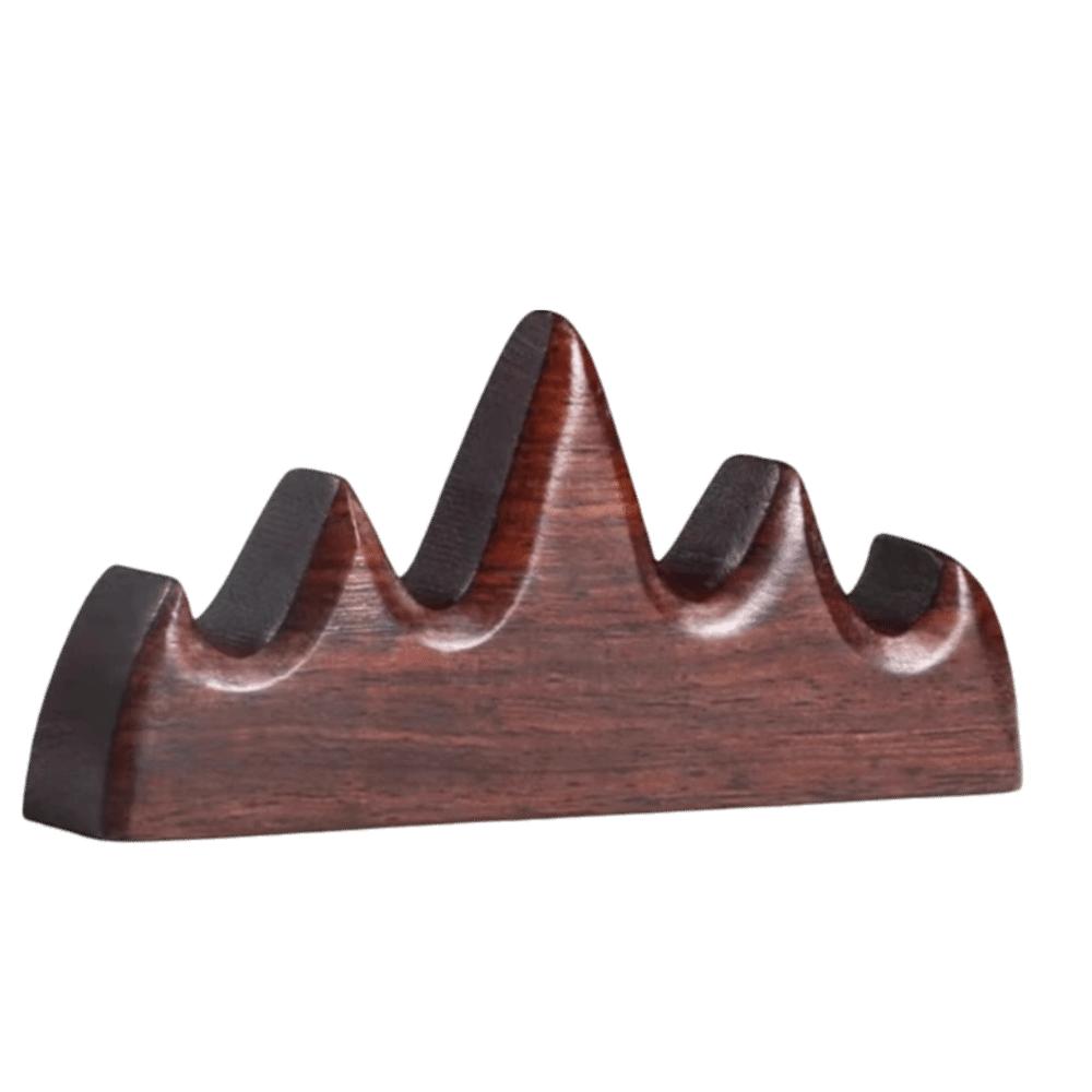 

Handcrafted Pen Holder Red Wood Pen Stand Desk Accessories Brush Holder Desk Organizer Style 1