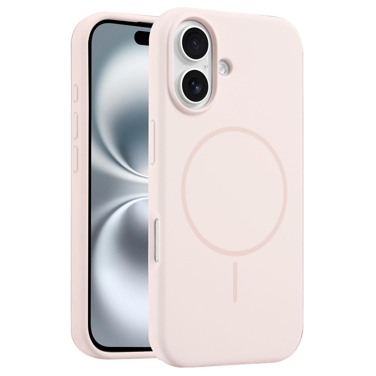 

For iPhone 16 Plus Case Compatible with MagSafe Liquid Silicone Anti-Drop Phone Cover E