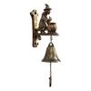 Dog Welcome Bell Vintage Shopkeepers Bell Wall Mounted Dog Door Bell with Welcome Sign for Farmhouse Home Front Door Entrance