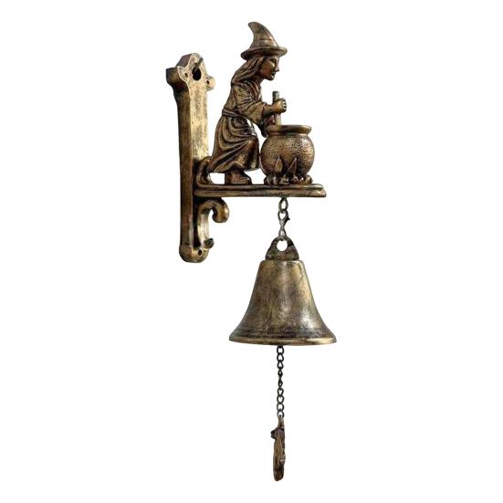 Dog Welcome Bell Vintage Shopkeepers Bell Wall Mounted Dog Door Bell with Welcome Sign for Farmhouse Home Front Door Entrance