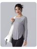 Women's Long Sleeve Ribbed Yoga Top - Autumn/Winter Collection, Slim Fit, Nude Feeling, Perfect for Pilates & Outdoor Sportswear