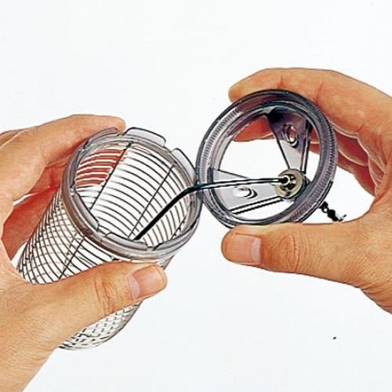 Daiichi Seiko Bait Basket with Double 80mm x 160mm Cap, 80-M, 04165, Black,