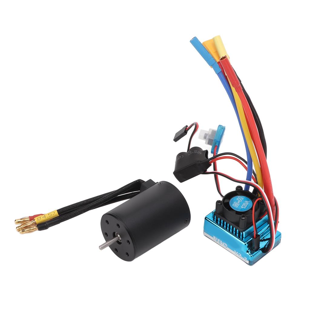3650 3100KV Brushless Motor Kit 120A ESC Waterproof XT60 Plug Type RC Upgrade Combo for 110 18 RC
