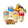 Salad Cup With Lids And Fork Portable Breakfast Cup Fresh Salad Shaker Container Cereal Nut Yogurt Salad Cup Lunch Box Bento Box