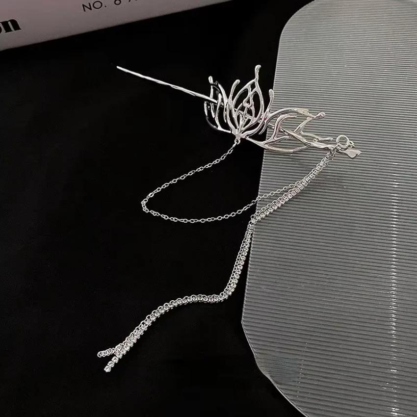 Chinese Accessories DIY Jewelry Hanfu Hollowed Out Headwear Butterfly Hairpin Accessories Tassel Step Shake