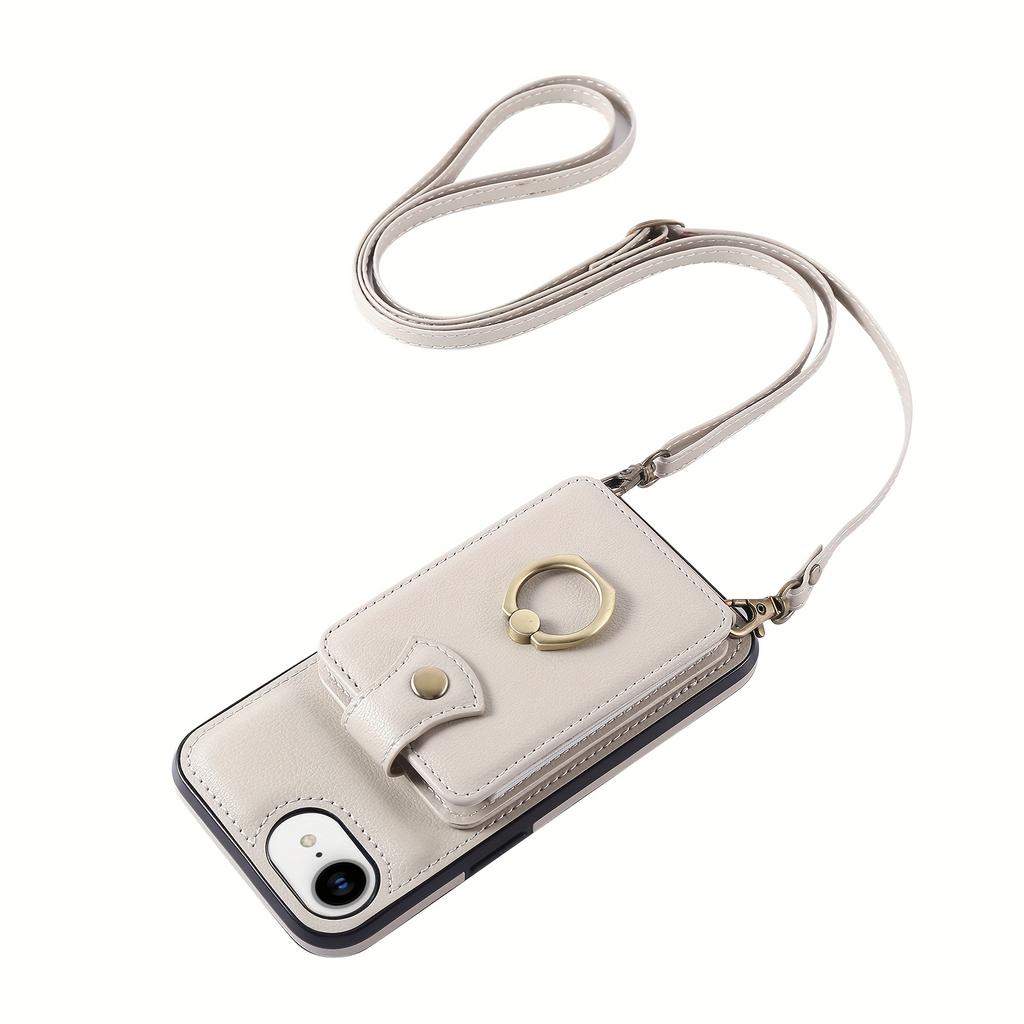 Cabina telefonica: per Custodia Portafoglio iPhone con Porta Carte, Supporto ad Anello Girevole a 360° per Dita, Cavalletto,