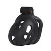 Inexpensive Male Chastity Cage Set 6 Sizes with Lock and 4 Rings Resin Lightweight Breathable Comfortable Design for Men