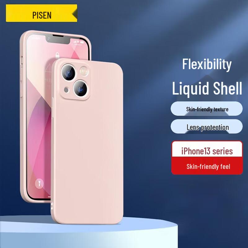 Pisen Flexible Flüssigsilikon Handyhülle für iPhone 13 Serie