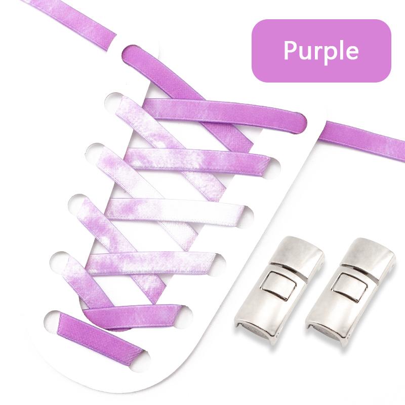 1 Pair Elastic Shoelaces Without Ties Metal buckle Lazy Shoe Laces For  Sneakers Rubber band Sports Enthusiasts Flat Shoes Lace