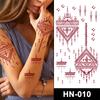 HN Red Lace Henna Tattoo Stickers - European & American Style, Creative & Sexy Temporary Lace Tattoos