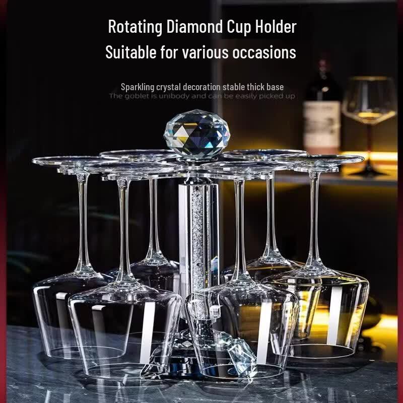 UOZO Crystal Burgundy Wine Glass Set with Decanter
