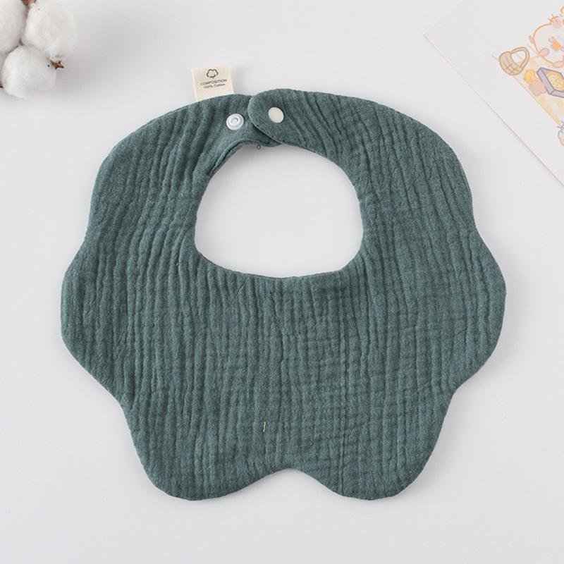 360-Degree Pure Cotton Petal Baby Drool Bib