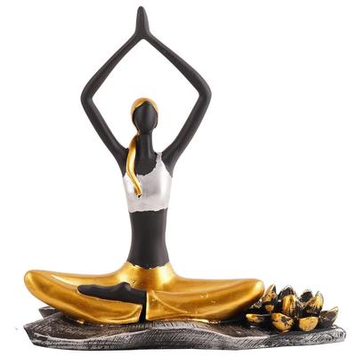 Kunstharz Yoga Dame Heim- & Bürodeko Prunkstück