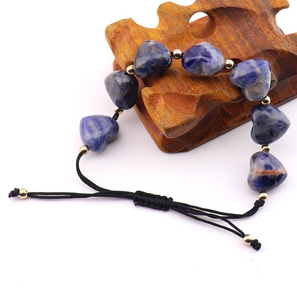 Natural Stone Crystal Colorful Braided Bracelet Chakra Natural Crystal Yoga Love Braided Bracelet B108