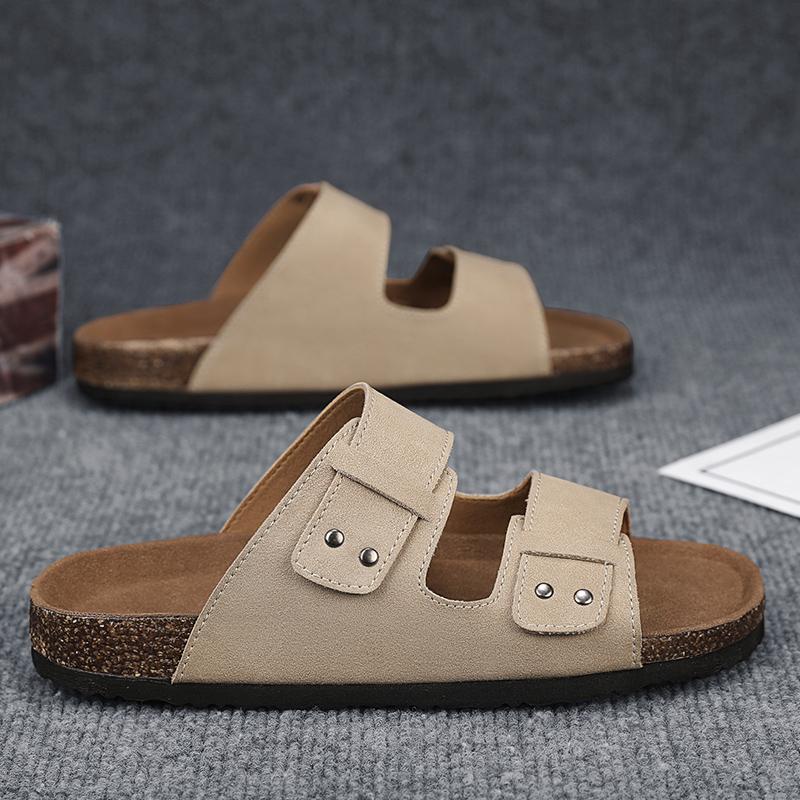 Fashion CYYTL Mens Slippers Casual Outdoor Beach Summer Shoes Sandals Walking Slides Comfort Lightweight Designer Leather Fashion Luxury