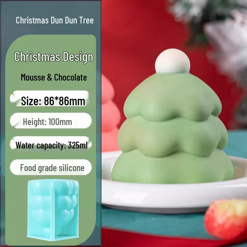 Silicone Christmas Sleigh Mold: Food-Grade Chocolate Shells for Fun Festive Cake and Mousse Decorations