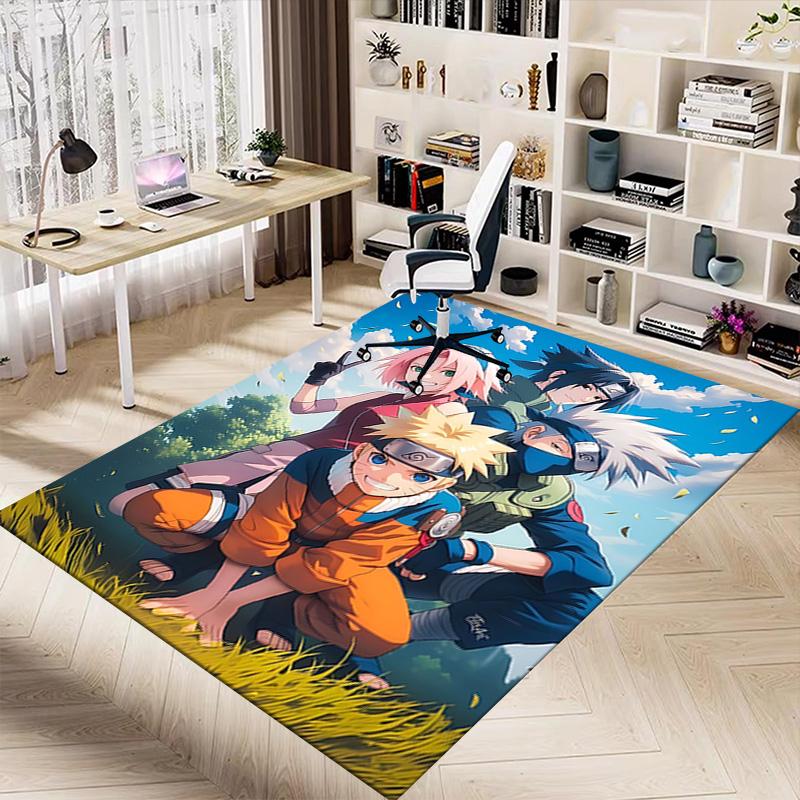 Naruto Team Adventure Carpet For Playroom Bedroom Living Room Sofa Home Decorkids Game Area Rug Nonslip Floor Mat