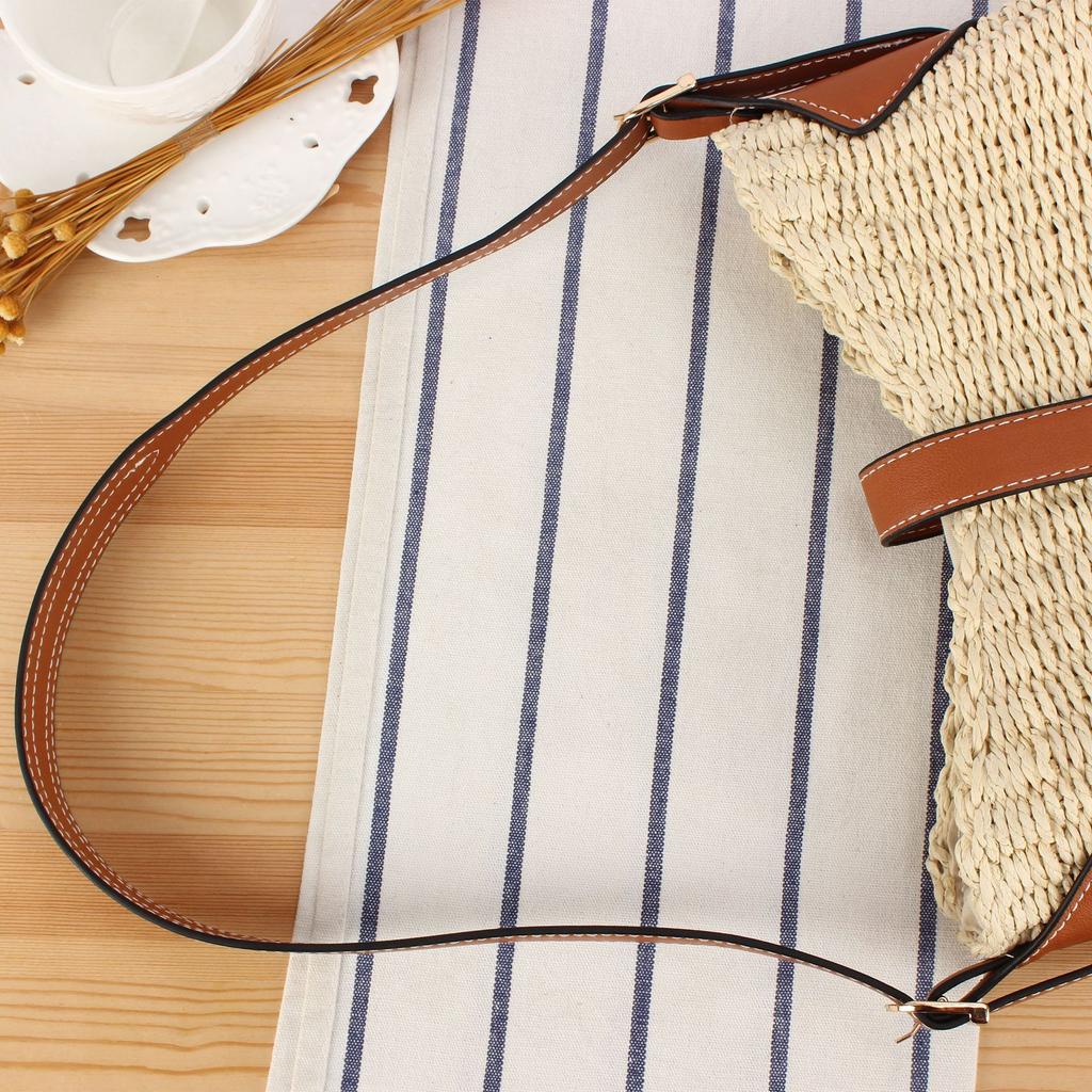 New Arrival Spring Summer Fresh Bohemian Handwoven Straw Unique Artisanal Beach Tote - Casual Versatile Lightweight Eco-Friendly Women's Handbag
