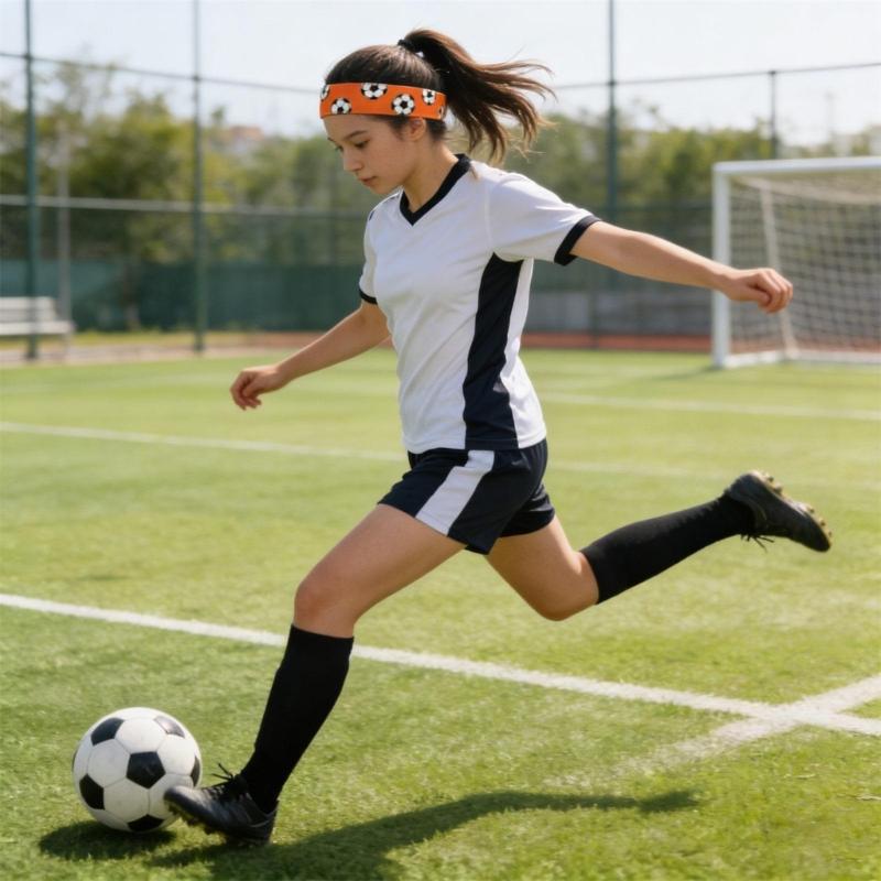 4PCS Elastic Fitness Headbands Adjustable Athletic Headbands Light Weight Breathable For Soccer Basketball Running