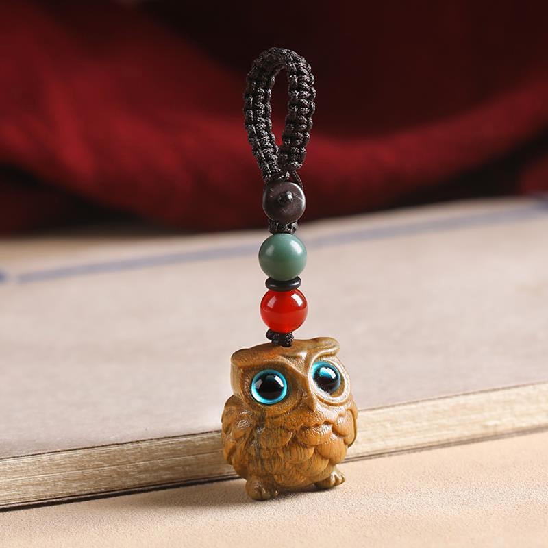 Owl Ornaments Mini Wooden Carving Multiple Styles Pendant Diy Phone/Keychain Decoration A Gift For A Friend Event Souvenirs