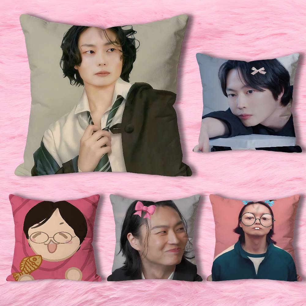 Roh J-Jae W-Wons Actor Various Sizes Square Pillow Case For Car Home Bedchamber Decor Custom Valentine gift