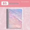 Detachable Transparent Leather Binder with 5 Notebooks for High School Students - 2026 Edition