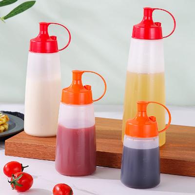 Squeeze Condiment Oil Bottles Can Sealing Cap Sauce Tomato Salad Dressing Food Grade Mustard Dispenser Kitchen Supplies