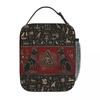 Egyptian God Ancient Egypt Bastet Cat Insulated Lunch Bag for Kids Cooler Thermal Food Box Tote Portable Lunch Boxes Container
