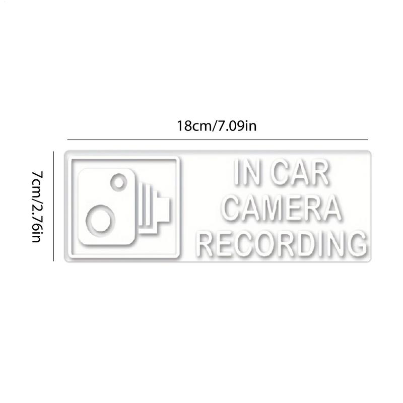 Universal Car Camera Recording Stickers For Sentinel Mode Recorder Static Sticker Record Reminder Car Styling Accessories