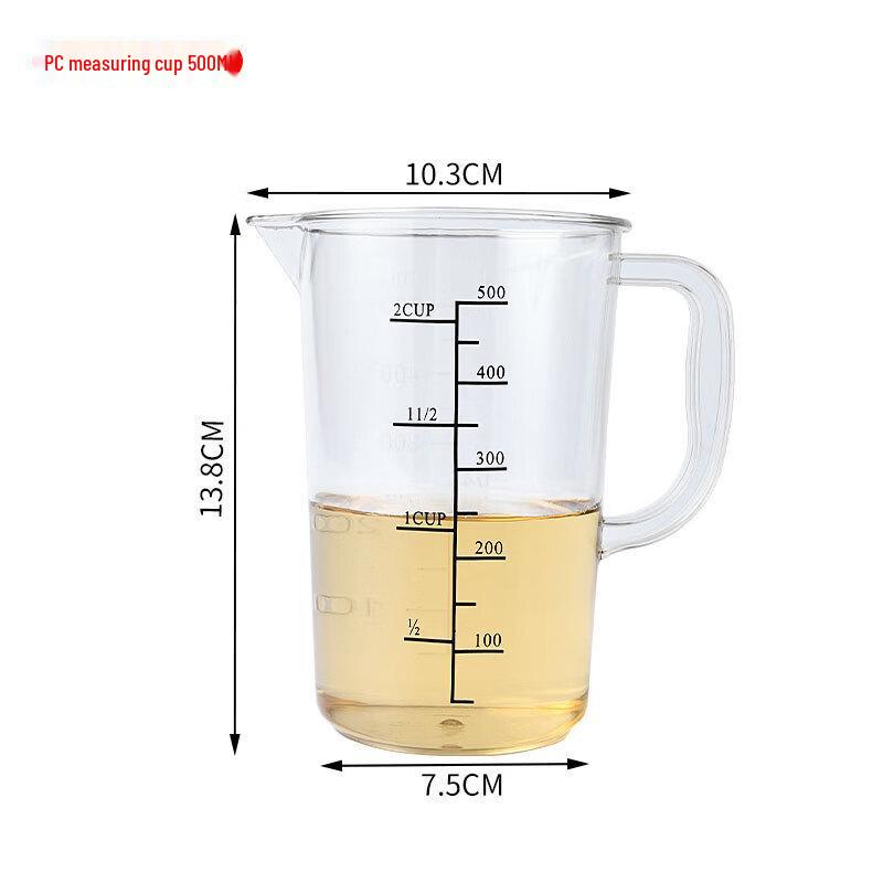 PC Acrylic Measuring Cup with Scale