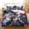 Black Summoner Epic Battle Isekai Light Novel Merch Duvet Cover Set 1 Duvet Cover + 2 Pillowcases Soft Microfiber