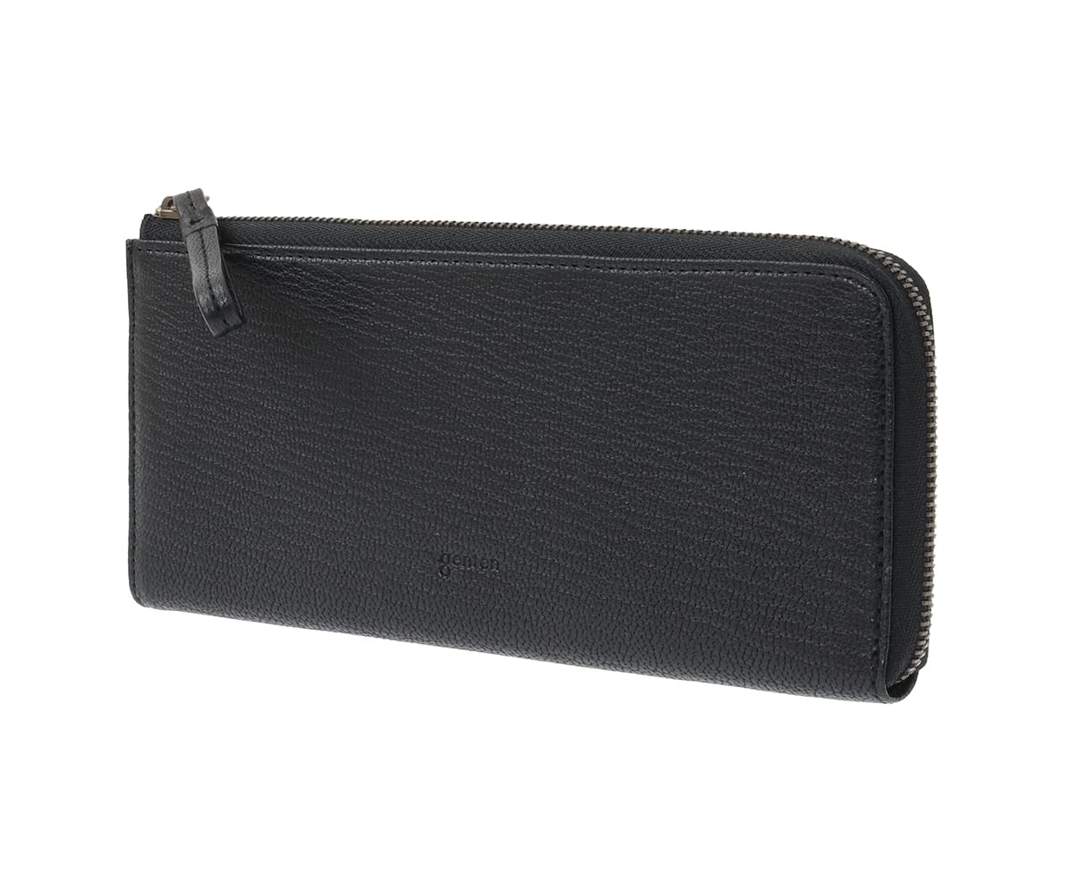 Кошелек женский длинный Genten Goat Basic, с большим замком-молнией, 44361-12, Junkuro