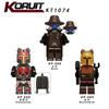 KT1074 Military Movie Series Minifigure Bagged Children Assembly Toy, Tactical Soldier Model, Collectible Display Small Particle Educational Set