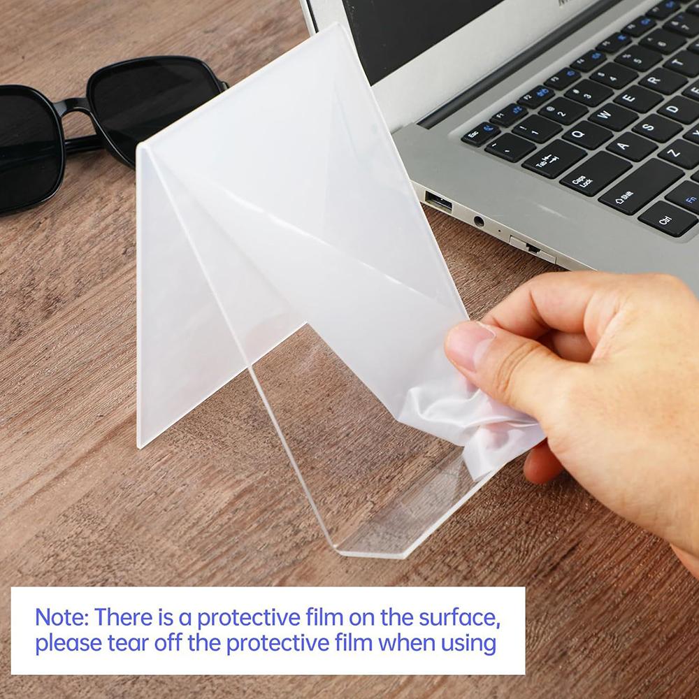 5pcs Acrylic Book Stand Without Ledge for Displaying Pictures, Books, Artworks