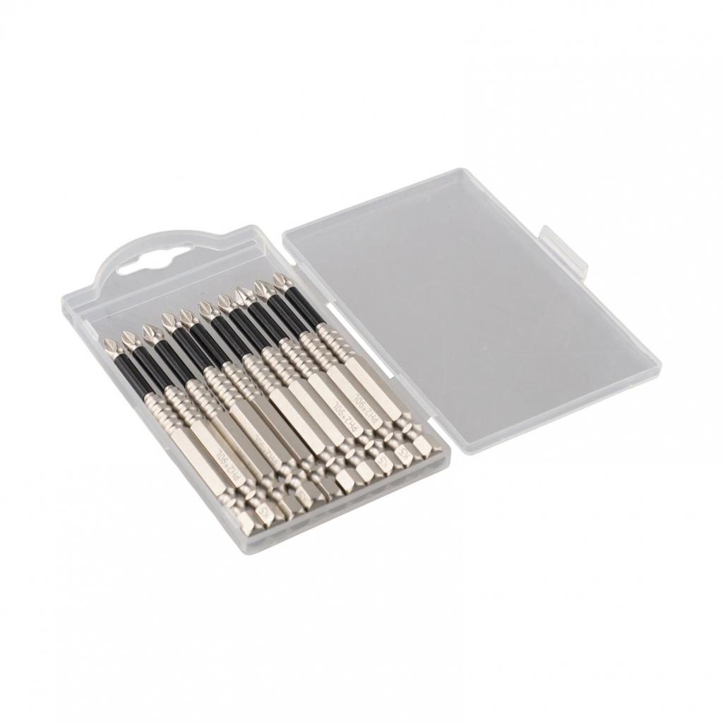 Screw Driver Bit Pack of 10 with Magnetism and High Strength Alloy Steel