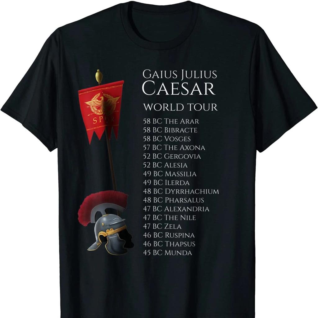 High Quality Cotton, Breathable Top, Loose Casual T Shirt S-5xl SPQR Ancient Rome - Gaius Julius Caesar World Tour T Shirt Tops