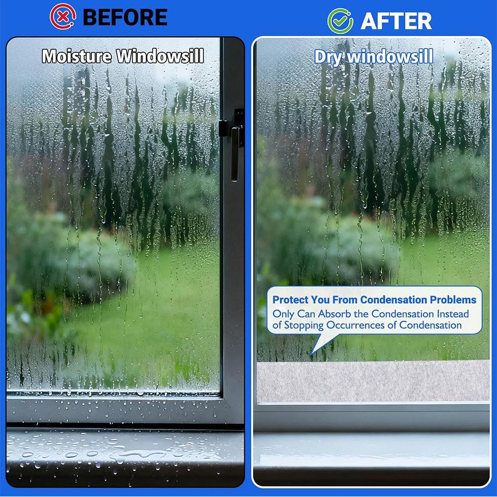 Kondenswasser-Absorberstreifen für Fenster, zum Aufsaugen von Wasser und Trockenhalten